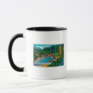 Kolossal bassäng på solenoid Duc Hot Springs Mugg