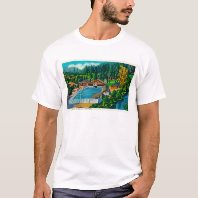 Kolossal bassäng på solenoid Duc Hot Springs Tee (Framsida)