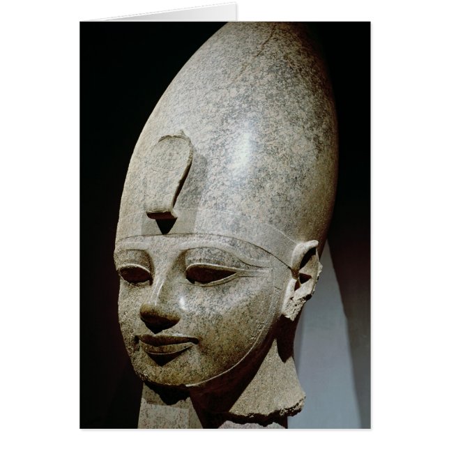 Kolossal chef för Amenhotep III, från al-Qurnah Hälsningskort (Framsidan)