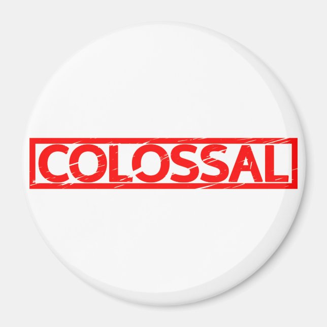 Kolossal Frimärke Magnet (Framsidan)