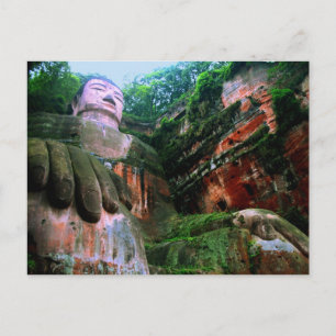 Kolossal Le Shan Buddha Vykort