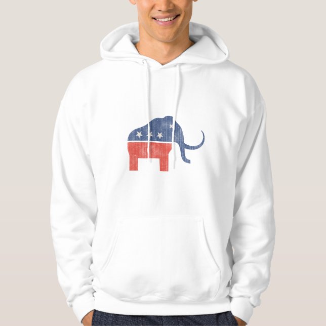 Kolossal logotyp för GOP Sweatshirt Med Luva (Framsida)