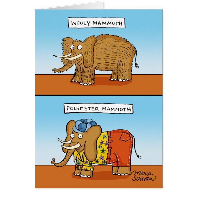 Kolossal polyester hälsningskort (Framsidan)