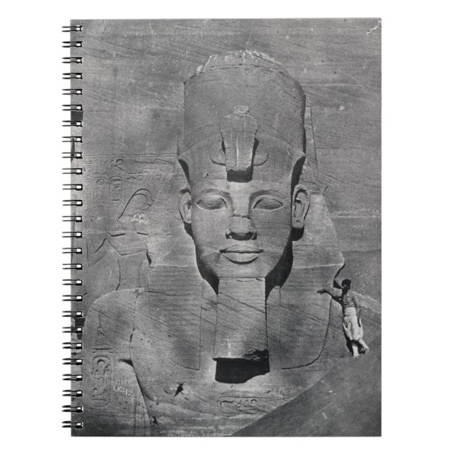 Kolossal staty av Ramesses II på Abu Simbel, 1850 Anteckningsbok (Framsidan)