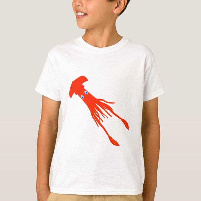 kolossal tioarmad bläckfisk tee shirt (Framsida)