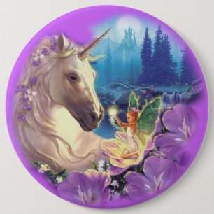KOLOSSAL Unicorn och fe, 6 flytta sig mycket Knapp