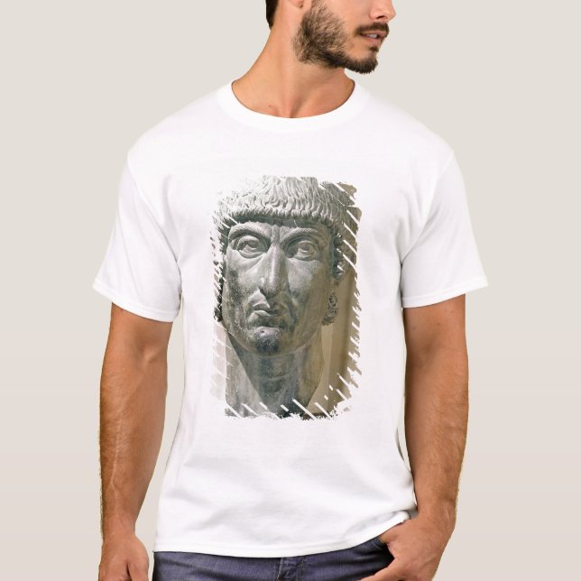 Kolossalt huvud av kejsaren Constantine mig T-shirt (Framsida)