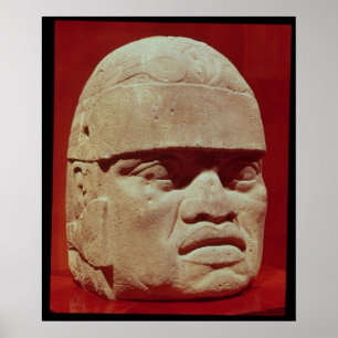Kolossalt huvud, Olmec Poster