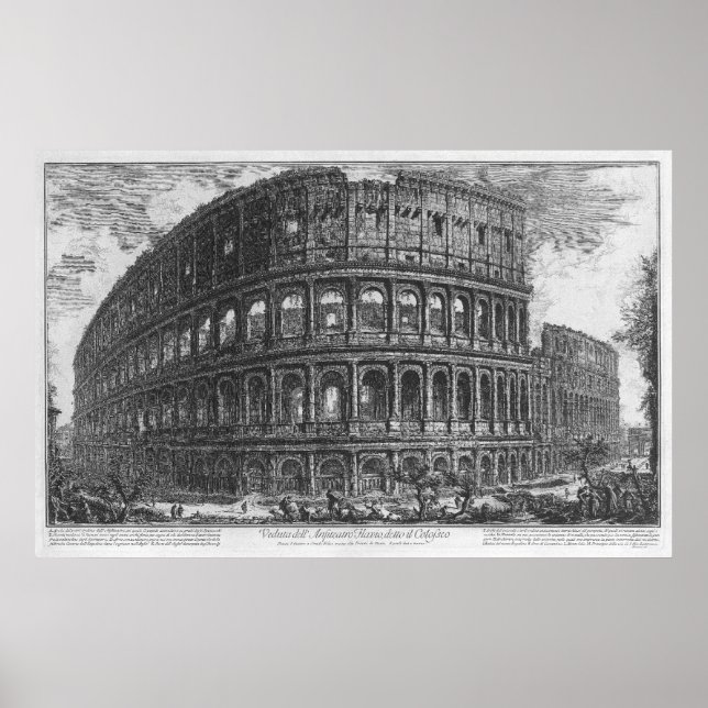 Kolosseum av Giovanni Battista Piranesi Poster (Framsidan)