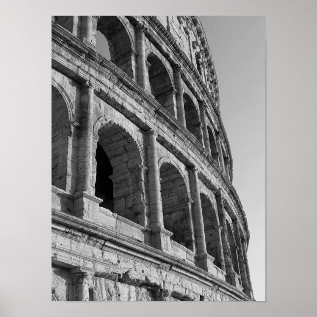 Kolosseum i Rom. Monumental Roman amhitheater Poster (Framsidan)