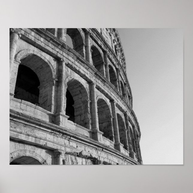Kolosseum i Rom. Monumental Roman amhitheater Poster (Framsidan)