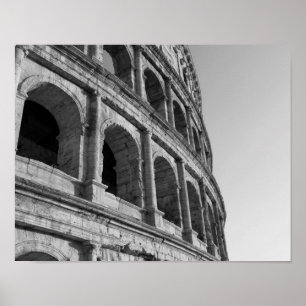 Kolosseum i Rom. Monumental Roman amhitheater Poster