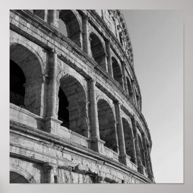 Kolosseum i Rom. Monumental Roman amhitheater Poster (Framsidan)