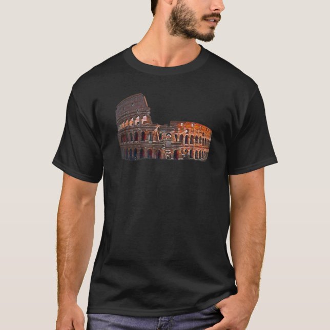 Kolosseum i Rom T Shirt (Framsida)