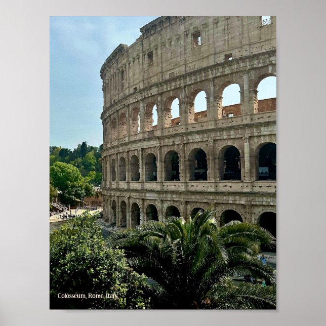 Kolosseum, Rom, Italien Design Photo Print Poster (Framsidan)