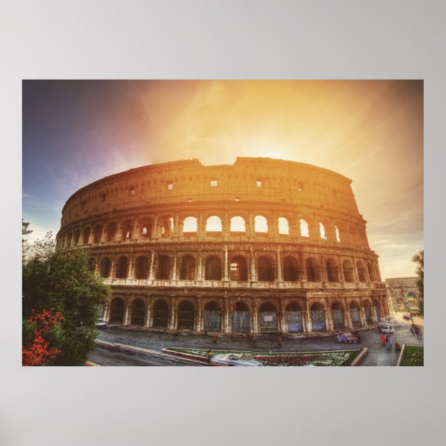 Kolosseum, Rom, Italien Poster (Framsidan)