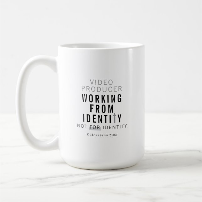 Kolossoserbrevet 3:23 Inspirerande kristen Citat Kaffemugg (Vänster)