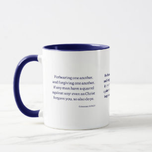 Kolsianer 3:13 KJV Bible Verse Two-Tone Mugg