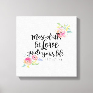 Kolsianer 3:14 Kanvastryck