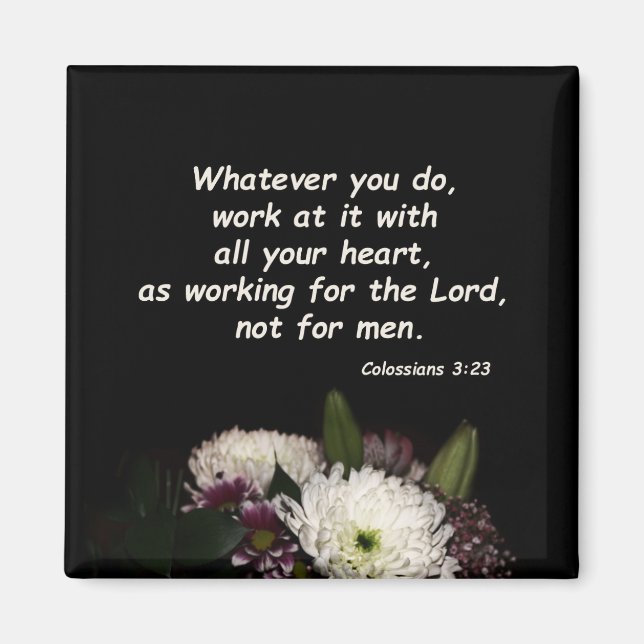 Kolsianer 3:23 magnet (Framsidan)