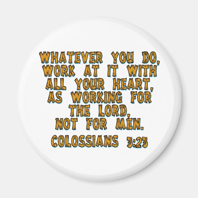 Kolsianer 3:23 magnet (Framsidan)