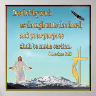 Kolsianer 3:23 poster