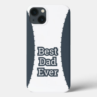 Kolsvart iPhone-fodral med texten Bästa Pappa