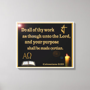 Kolsyner 3:23 Wrapped Canvas