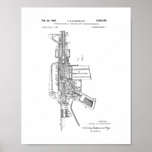Kolt AR-15-självautomatisk rifle-patent Poster