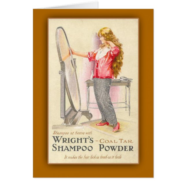 KolTarShampoo pudrar konstkort Hälsningskort (Framsidan)