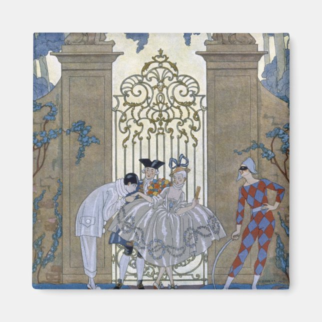 Kolumin, illustration för "Fetes Galantes" av Pa Magnet (Framsidan)