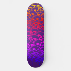 Kolumn med Döskallar Graffiti Mini Skateboard Bräda 18,5 Cm
