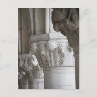 Kolumndetaljer i Italien Doges' Palace Venedig Vykort