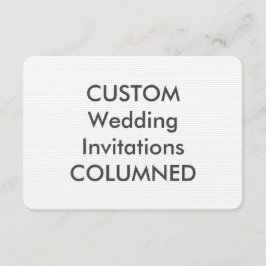 KOLUMNED 110 lb 5-tums x 3,5-tums bröllopsinbjudni Inbjudningar
