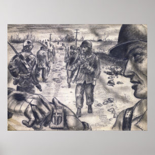 Kolumnen Relief Poster