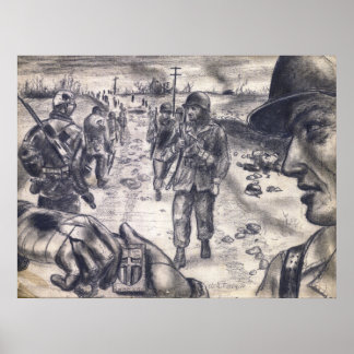 Kolumnen Relief Poster