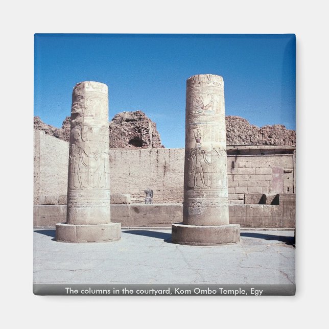 Kolumnerna i gården, Kom Ombo Temple, Egy Magnet (Framsidan)