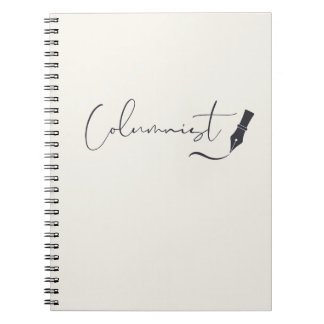 Kolumnist Script Notebook – Minimalistisk skrivpen Anteckningsbok