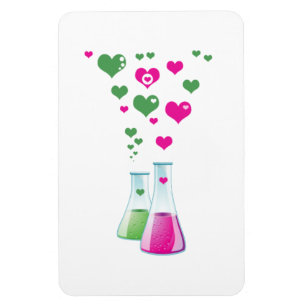Kolv, Erlenmeyer, bägare, kemi, laboratorium Magnet