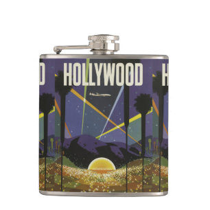 Kolv från Hollywood USA Vintage resor Fickplunta