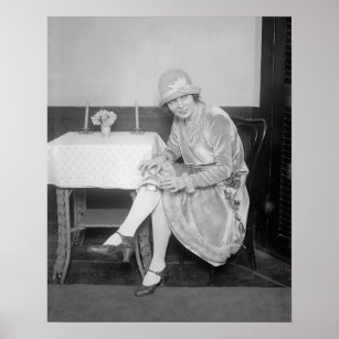 Kolv Gömt i Garter, 1926. Vintage Photo Poster