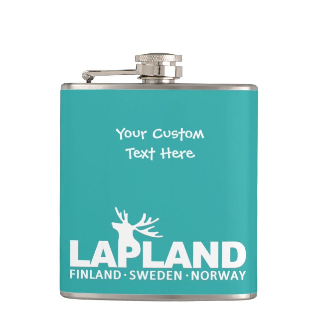 Kolv LAPLAND anpassningsbar färg Fickplunta (Framsidan)