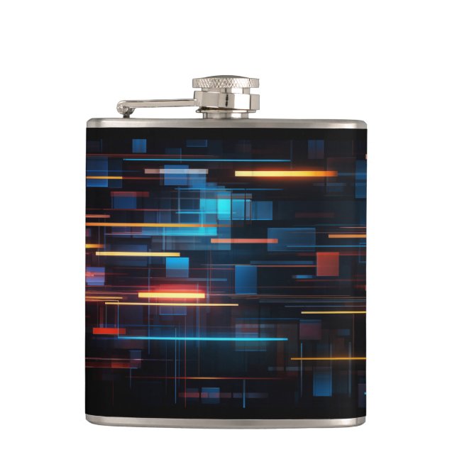 Kolv med binärkod fickplunta (Framsidan)