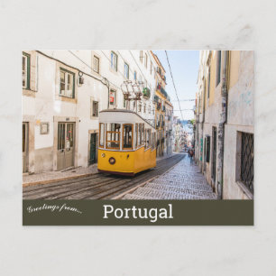 Kolvagn i Lissabon Portugal vykort