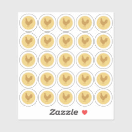 Kölval 2-Färg-kyckling-märke Klistermärken