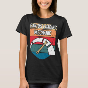 Kolvar som laddar mekanisk bilbil, reparerar autom t shirt