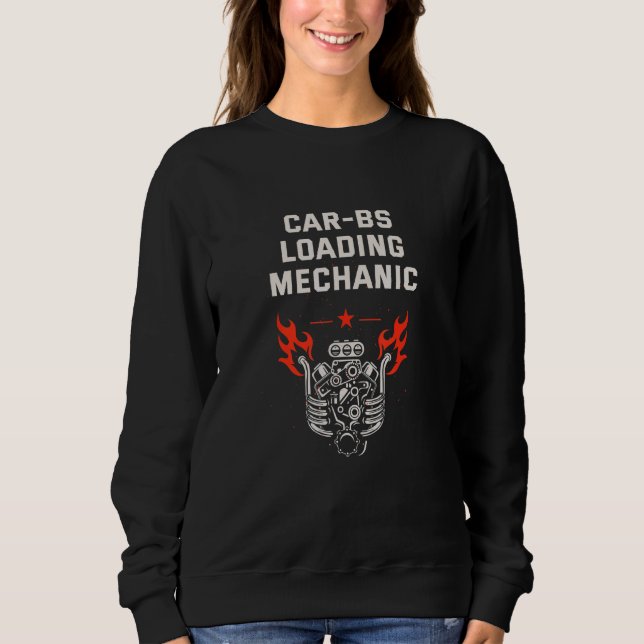 Kolvar som laddar mekanisk bilbil, reparerar autom t shirt (Framsida)