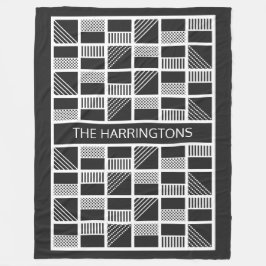 Kolvfiltar i Geometric Squares anpassningsbar mono Fleecefilt