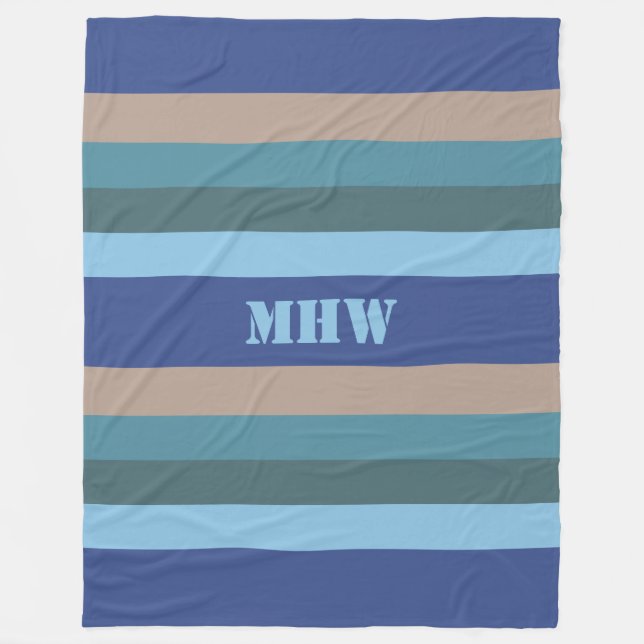 Kolvfiltar i Nautical Rand anpassningsbar Fleecefilt (Framsidan)