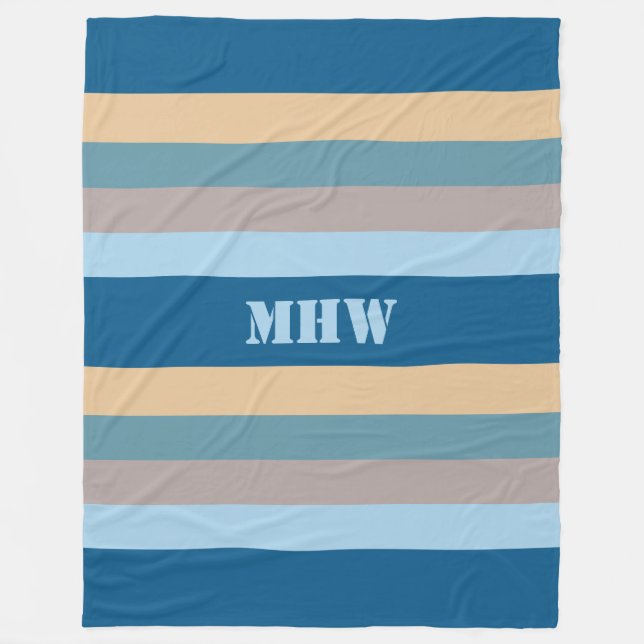 Kolvfiltar i Nautical Rand anpassningsbar Fleecefilt (Framsidan)